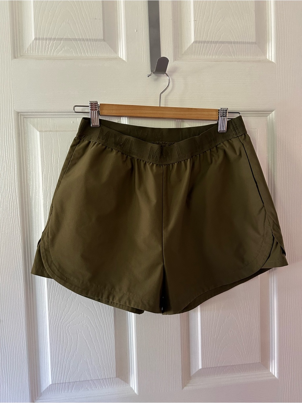 MWL Olive Green Women's Athletic Shorts - Picture 2 of 4